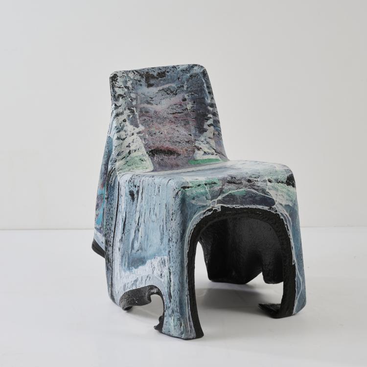 Hauptbild zu Objekt, Chair 'Benetton - Oliviero Toscani, c. 1993, Beata B&auml;r,Hartmut Knell,Gerhard B&auml;r, B&auml;r & Knell, Bad Wimpfen, 178B 904