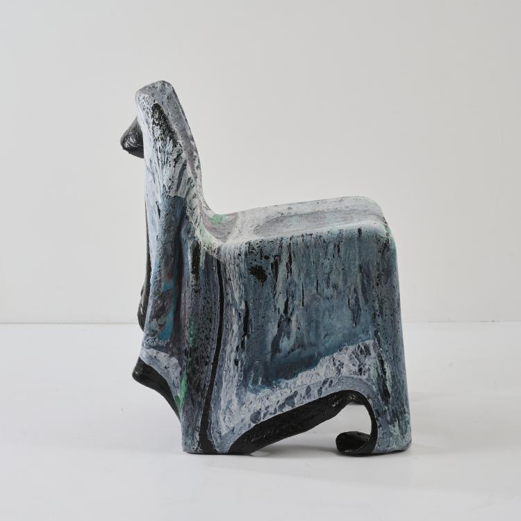 Bild 1 zu Objekt, Chair 'Benetton - Oliviero Toscani, c. 1993, Beata B&auml;r,Hartmut Knell,Gerhard B&auml;r, B&auml;r & Knell, Bad Wimpfen, 178B 904