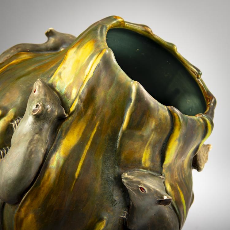 Bild 3 zu Objekt, Large vase 'Mice', 1900-18, Vilmos Zsolnay, Zsolnay, Vilmos, Pecs, 178A 393