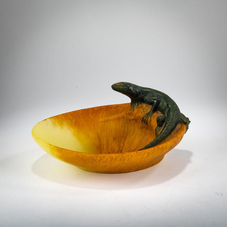 Hauptbild zu Objekt, Vide-poches 'L&eacute;zard', um 1915, Henri Berg&eacute;, Walter, Amalric, Nancy, 178A 175