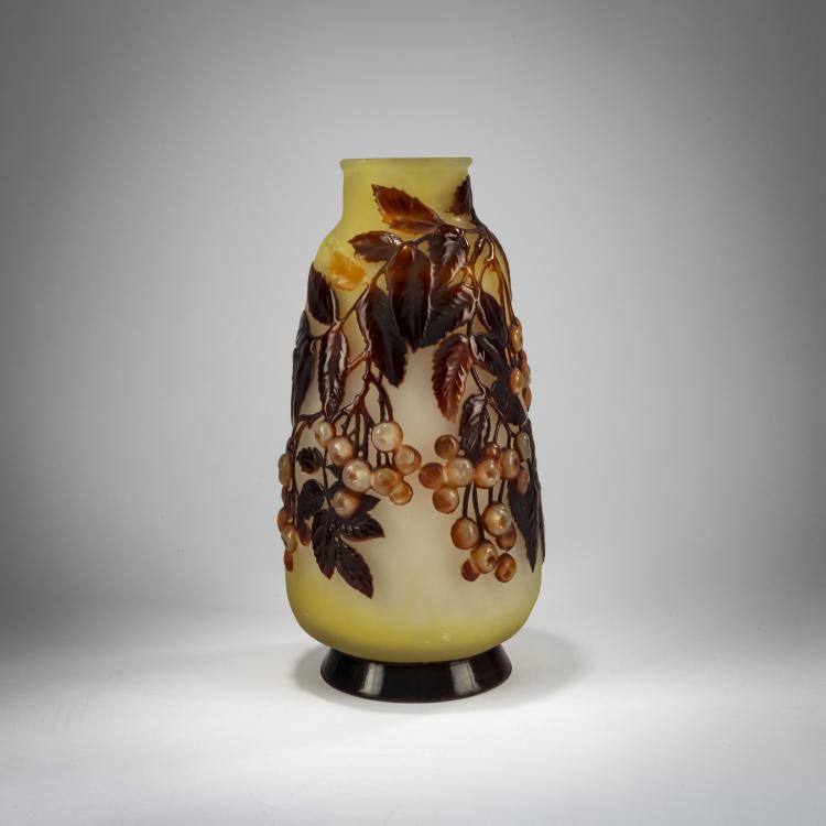 Hauptbild zu Objekt, Souffl&eacute;-Vase 'Sorbiers', 1925-36, Emile Gall&eacute;, Gall&eacute;, Nancy, 178A 119
