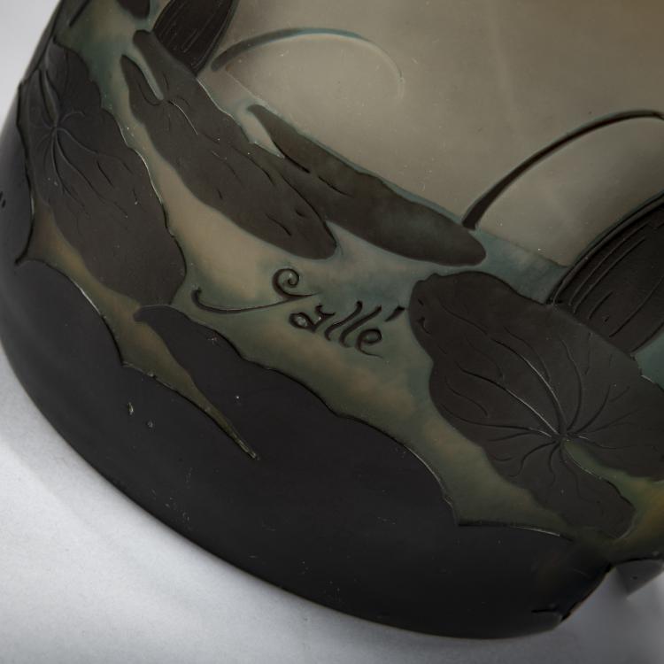 Bild 1 zu Objekt, Vase 'N&eacute;nuphar et Sagittaire', 1920-36, Emile Gall&eacute;, Gall&eacute;, Nancy, 178A 107