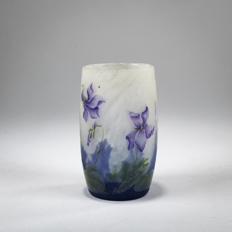 Hauptbild zu Objekt, Kleine Vase 'Violettes', um 1905, Daum Fr&egrave;res, Nancy, 178A 22