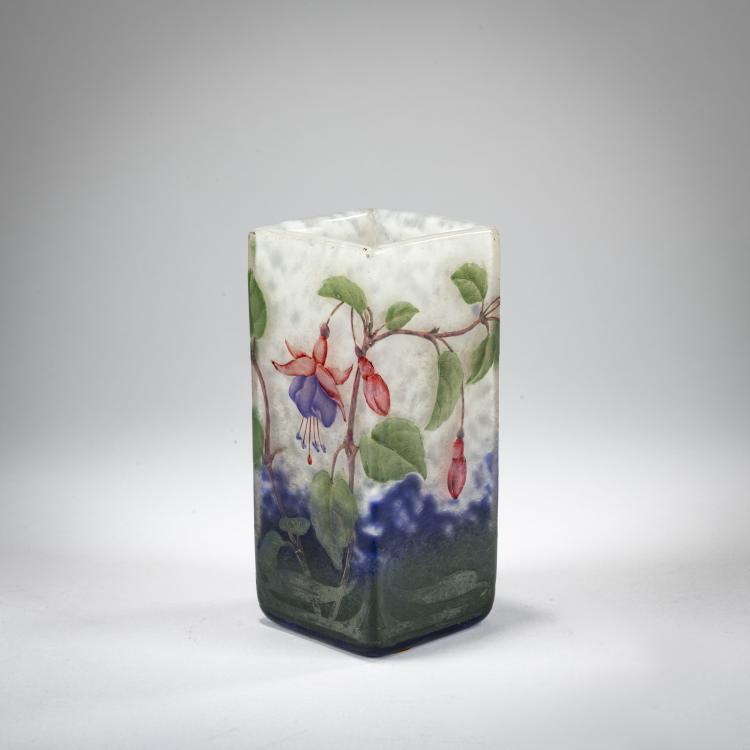 Hauptbild zu Objekt, Vase 'Fuchsias', 1905-10, Daum Fr&egrave;res, Nancy, 178A 17