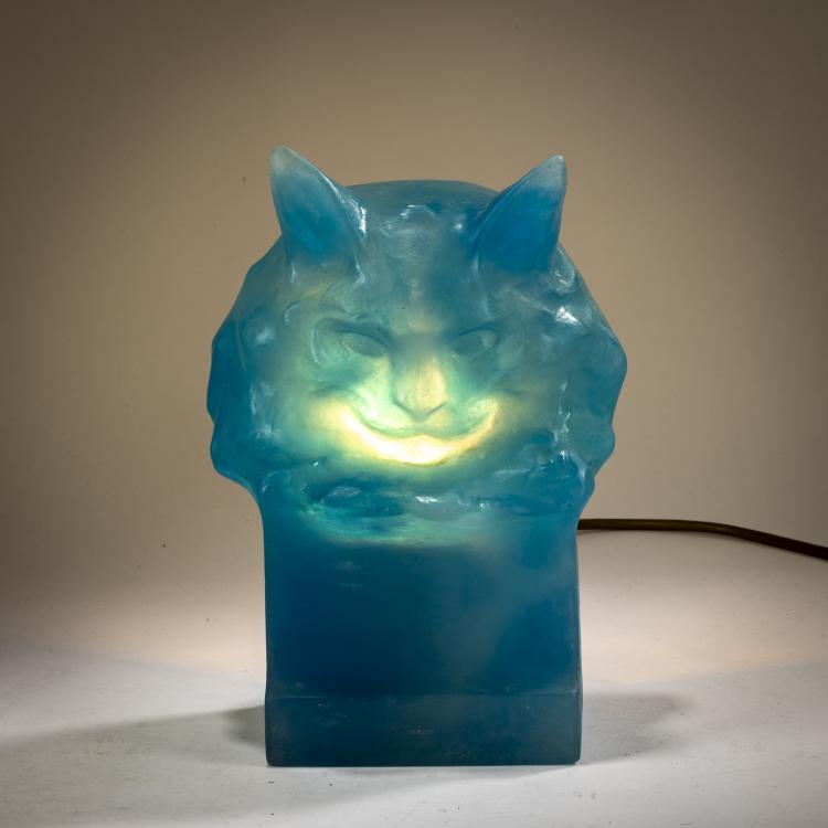 Hauptbild zu Objekt, Veilleuse 'T&ecirc;te de Chat', c. 1925, Amalric Walter, Walter, Amalric, Nancy, 178A 179