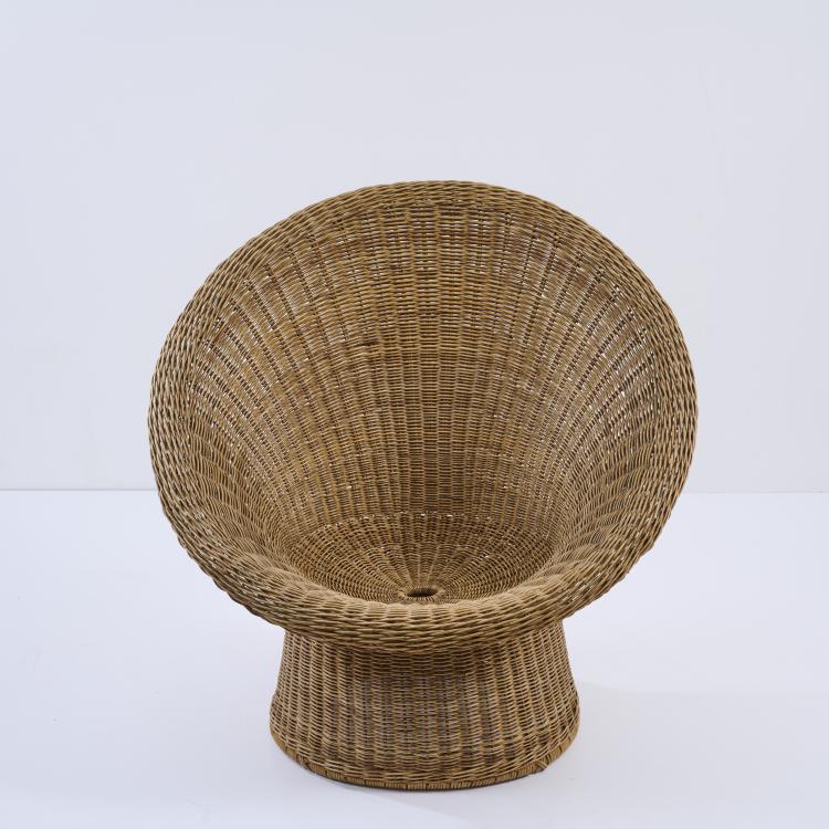 Hauptbild zu Objekt, Wickerchair 'E 10', c. 1957 (design), Egon Eiermann, Murmann, Heinrich, Johannisthal, 178B 689