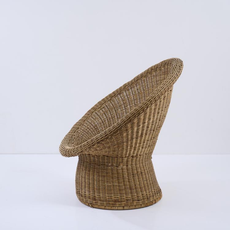 Bild 1 zu Objekt, Wickerchair 'E 10', c. 1957 (design), Egon Eiermann, Murmann, Heinrich, Johannisthal, 178B 689