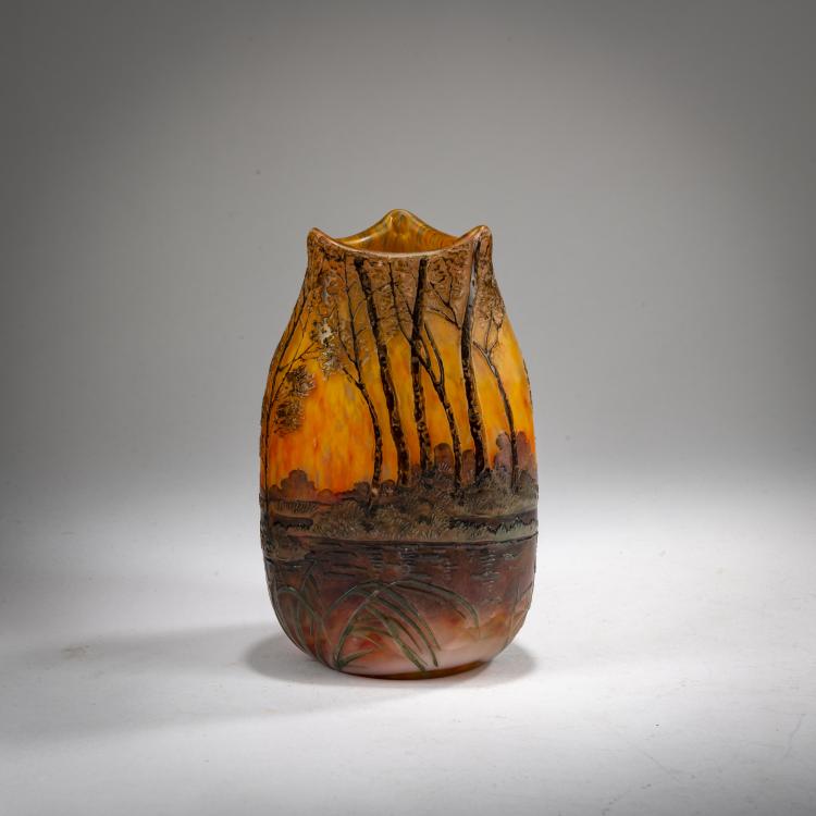 Hauptbild zu Objekt, Vase 'Paysage', 1910-15, Legras & Cie., Saint-Denis, 178A 144