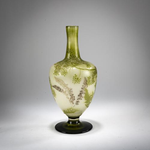 Flaschenvase 'Ombelles et Fougères', um 1900