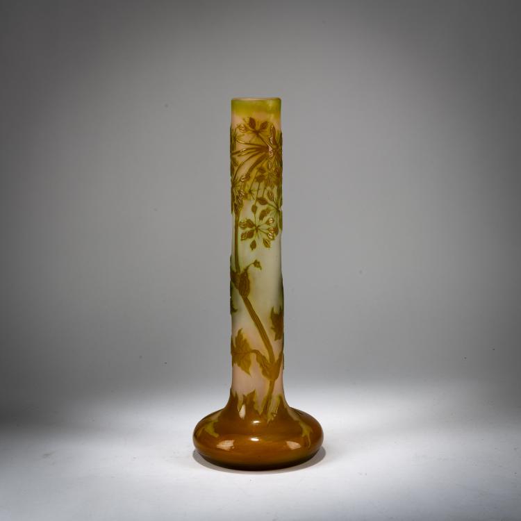 Hauptbild zu Objekt, Tall Vase 'Berce de pr&eacute;', 1908-20, Emile Gall&eacute;, Gall&eacute;, Nancy, 178A 89