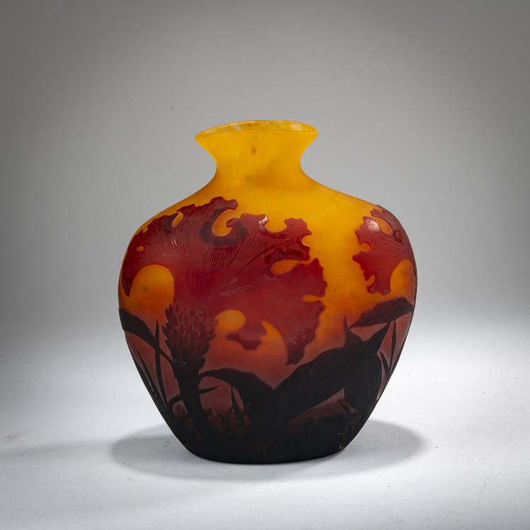 Hauptbild zu Objekt, Vase 'Cr&ecirc;te de Coq', um 1913, Daum Fr&egrave;res, Nancy, 178A 40