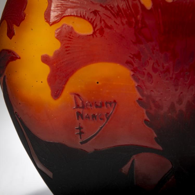 Bild 2 zu Objekt, Vase 'Cr&ecirc;te de Coq', um 1913, Daum Fr&egrave;res, Nancy, 178A 40