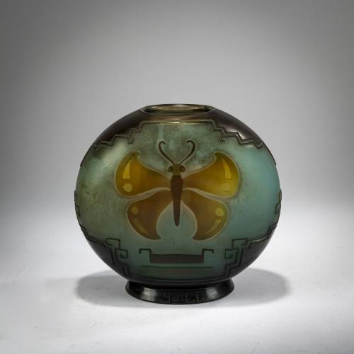 Art Deco-Vase 'Papillon', um 1928