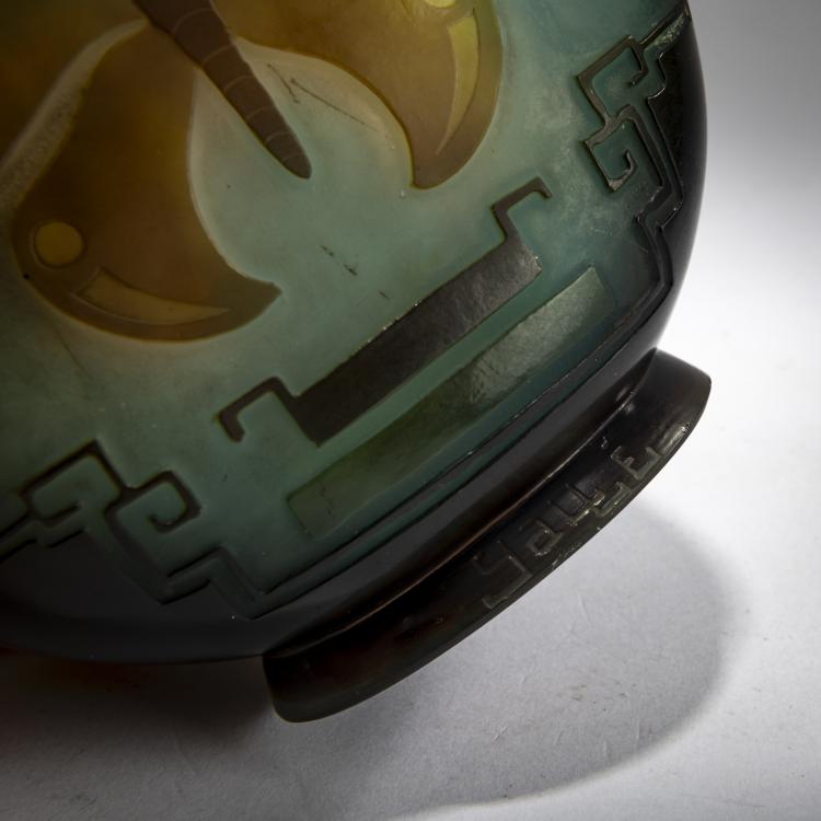 Bild 3 zu Objekt, Art Deco-Vase 'Papillon', c. 1928, Emile Gall&eacute;, Gall&eacute;, Nancy, 178A 125