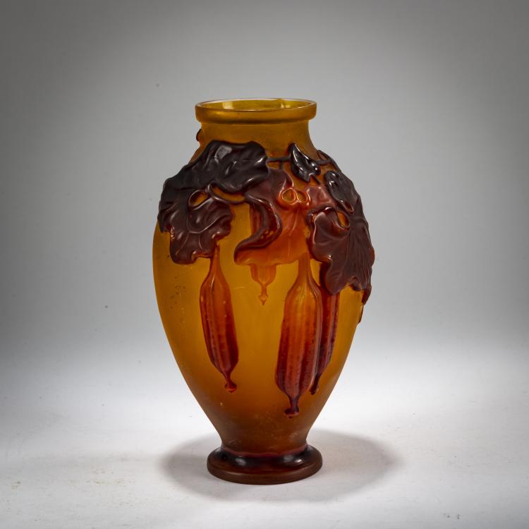 Hauptbild zu Objekt, Small Souffl&eacute;-Vase 'Courgette', 1925-36, Emile Gall&eacute;, Gall&eacute;, Nancy, 178A 120