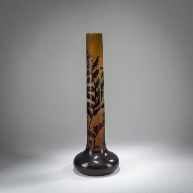 Bild 1 zu Objekt, Stangenvase 'Foug&egrave;res', 1920-36, Emile Gall&eacute;, Gall&eacute;, Nancy, 178A 110