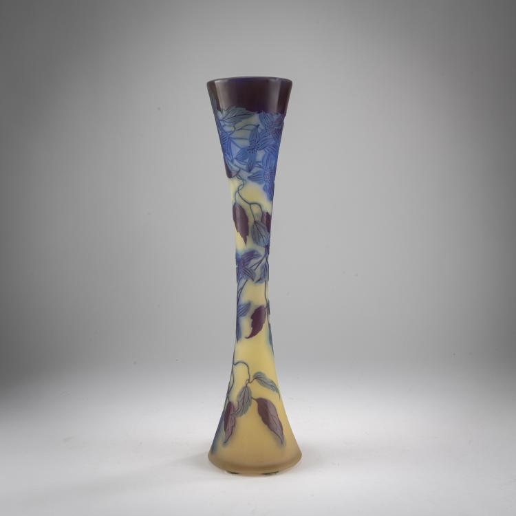Hauptbild zu Objekt, Tall Vase 'Cl&eacute;matites', 1920-36, Emile Gall&eacute;, Gall&eacute;, Nancy, 178A 111