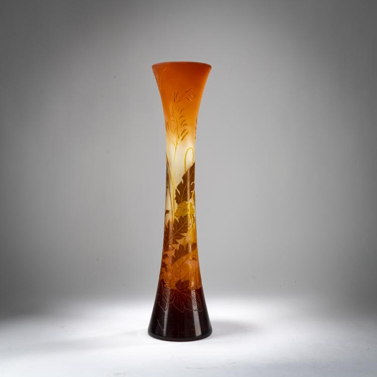 Bild 2 zu Objekt, Hohe Vase 'Bouton d'Or et Foug&egrave;res', 1908-20, Emile Gall&eacute;, Gall&eacute;, Nancy, 178A 91