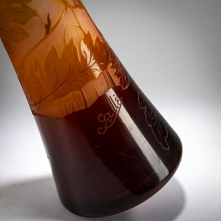 Bild 3 zu Objekt, Hohe Vase 'Bouton d'Or et Foug&egrave;res', 1908-20, Emile Gall&eacute;, Gall&eacute;, Nancy, 178A 91