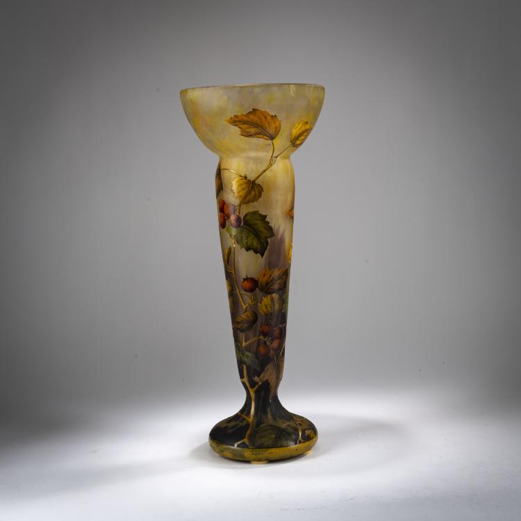 Hauptbild zu Objekt, Gro&szlig;e Vase 'Pommes d'api', 1905-10, Daum Fr&egrave;res, Nancy, 178A 19