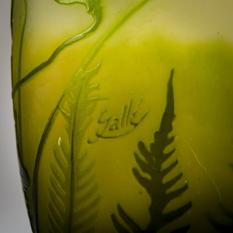 Bild 2 zu Objekt, Vase 'Foug&egrave;res et Pavots', 1908-20, Emile Gall&eacute;, Gall&eacute;, Nancy, 178A 92