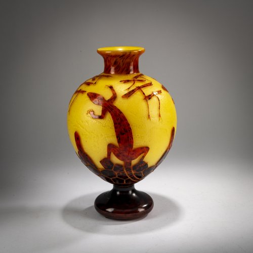 Footed vase 'Lézards', 1922-25