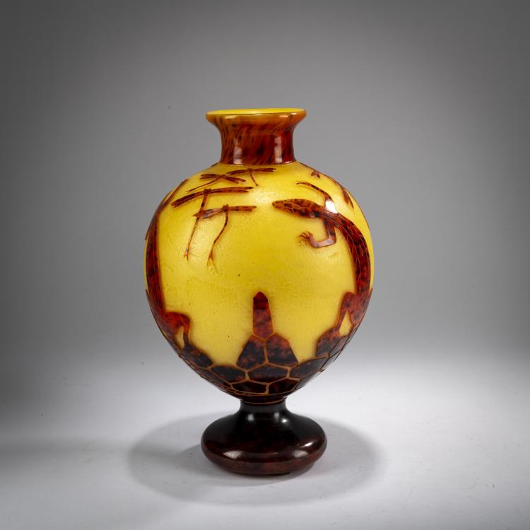 Bild 1 zu Objekt, Footed vase 'L&eacute;zards', 1922-25, Charles Schneider, Schneider, Epinay-sur-Seine, 178A 165