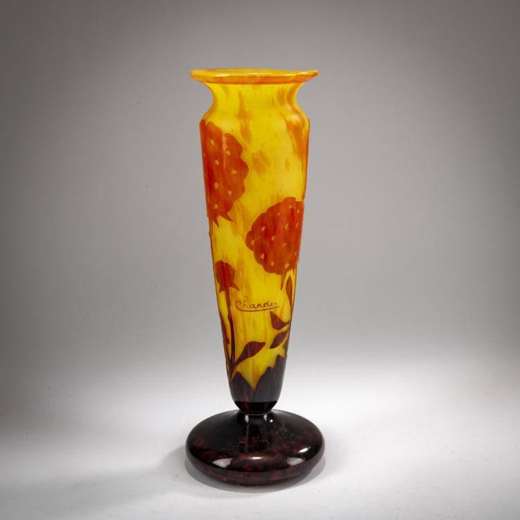 Bild 1 zu Objekt, Hohe Vase 'Pivoines', 1927-28, Charles Schneider, Schneider, Epinay-sur-Seine, 178A 170