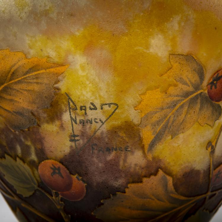 Bild 3 zu Objekt, Vase 'Pommes d'api', 1905-10, Daum Fr&egrave;res, Nancy, 178A 20