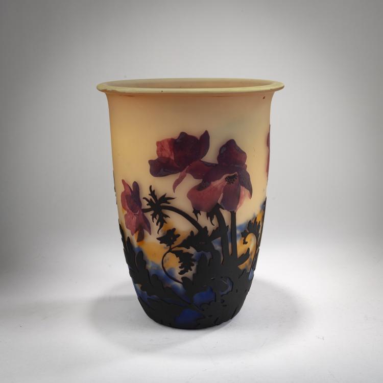 Bild 1 zu Objekt, Cachepot 'An&eacute;mones', um 1930, Muller Fr&egrave;res, Lun&eacute;ville, 178A 153