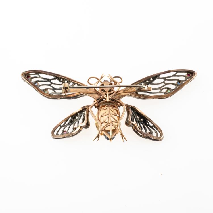 Bild 1 zu Objekt, Brosche 'Zikade' mit beweglichen Fl&uuml;geln, Italien / Italy, 178C 1020