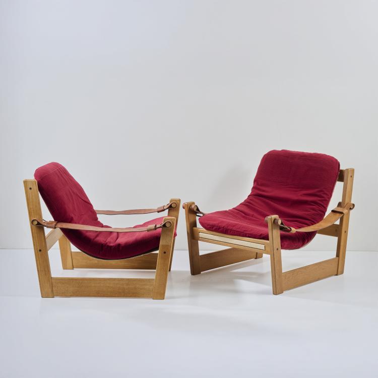 Hauptbild zu Objekt, Two armchairs 'Remo', c. 1971, Yngve Ekstr&ouml;m, Swedese M&ouml;bler, Vaggaryd, 178B 791