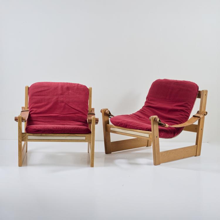 Bild 2 zu Objekt, Two armchairs 'Remo', c. 1971, Yngve Ekstr&ouml;m, Swedese M&ouml;bler, Vaggaryd, 178B 791
