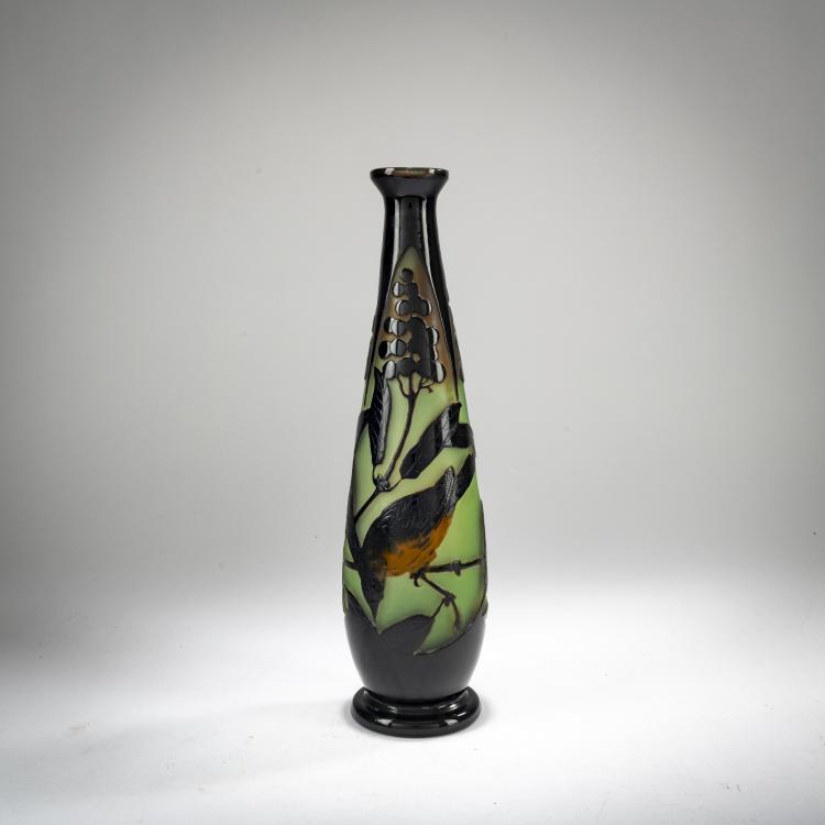 Bild 1 zu Objekt, Vase 'Oiseaux et Sorbiers', 1925-30, Paul Nicolas, Nicolas, Paul, Nancy, 178A 161