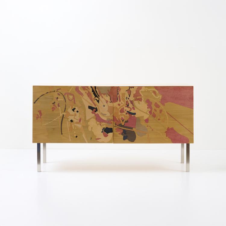 Bild 3 zu Objekt, Unikat Kommode 'E.F.1' aus der Serie 'Intarsia', 1992, Eduardo Franceschini, Bruno Longoni, Cant&ugrave;., 178B 892