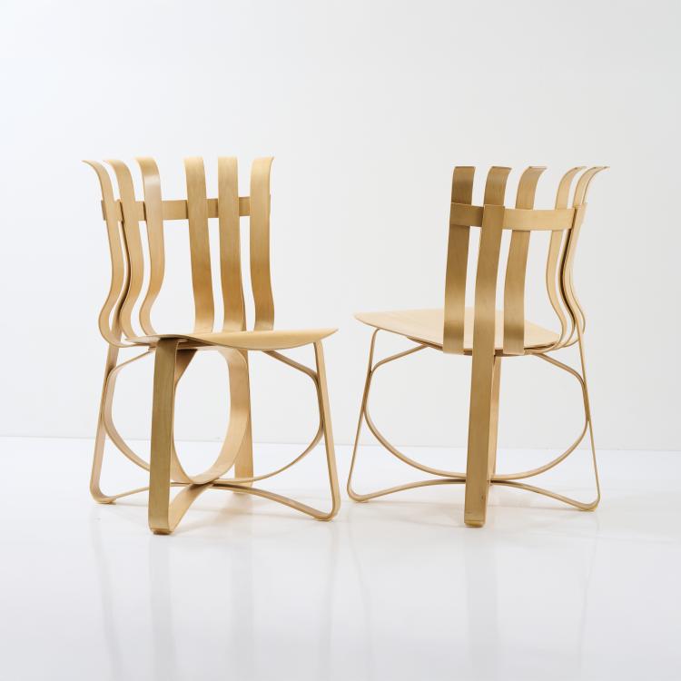 Hauptbild zu Objekt, Two chairs 'Hat Trick', 1990, Frank O. Gehry, Knoll International, USA, 178B 886