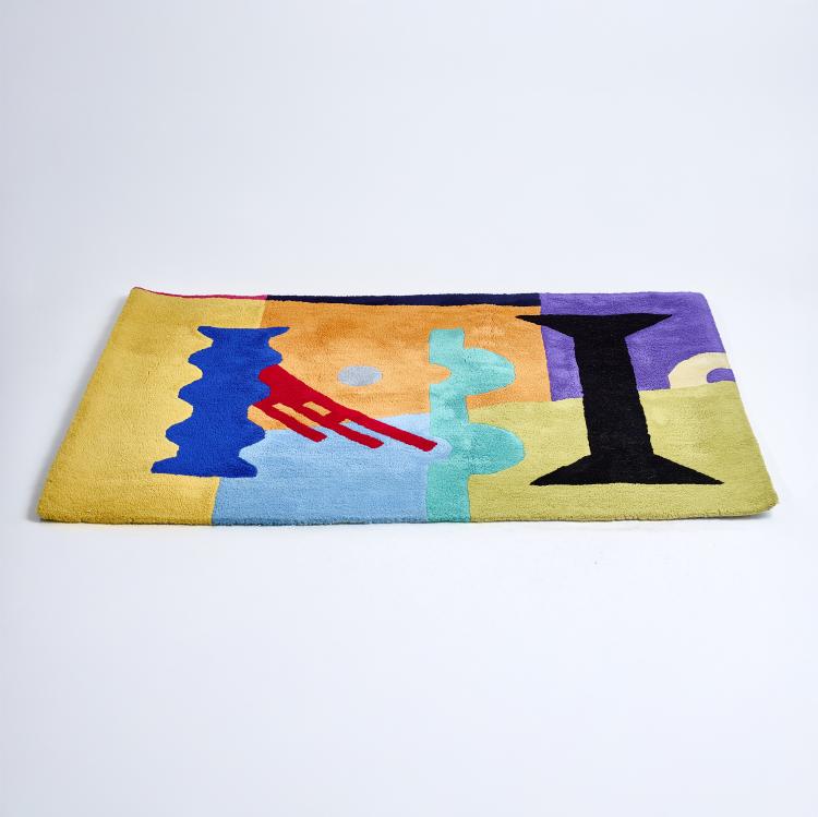 Hauptbild zu Objekt, Teppich, 1980er Jahre, Alessandro Guerriero, Italien, 178B 594