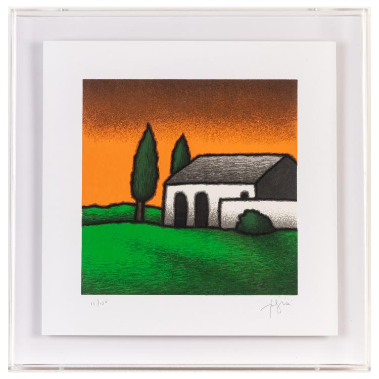 Hauptbild zu Objekt, Set of 4 graphics, 1990s, Tino Stefanoni, 179C 798