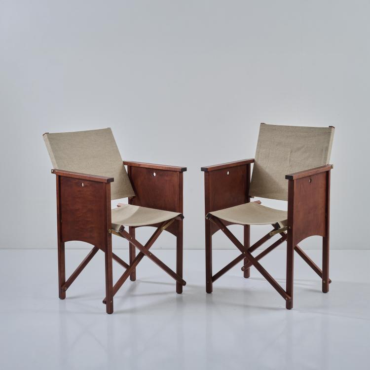 Hauptbild zu Objekt, Two folding chairs 'Monsieur X', 1996, Philippe Starck, XO, Paris, 178B 640