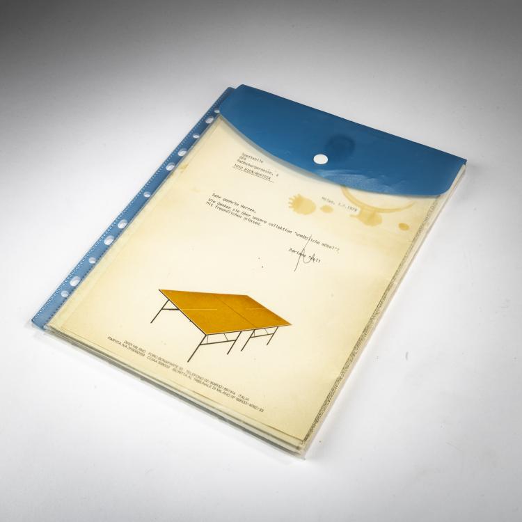 Hauptbild zu Objekt, Konvolut Alchimia Werbematerialien aus dem Jahr 1979/80, Studio Alchimia, Mailand / Milan, 179A 373