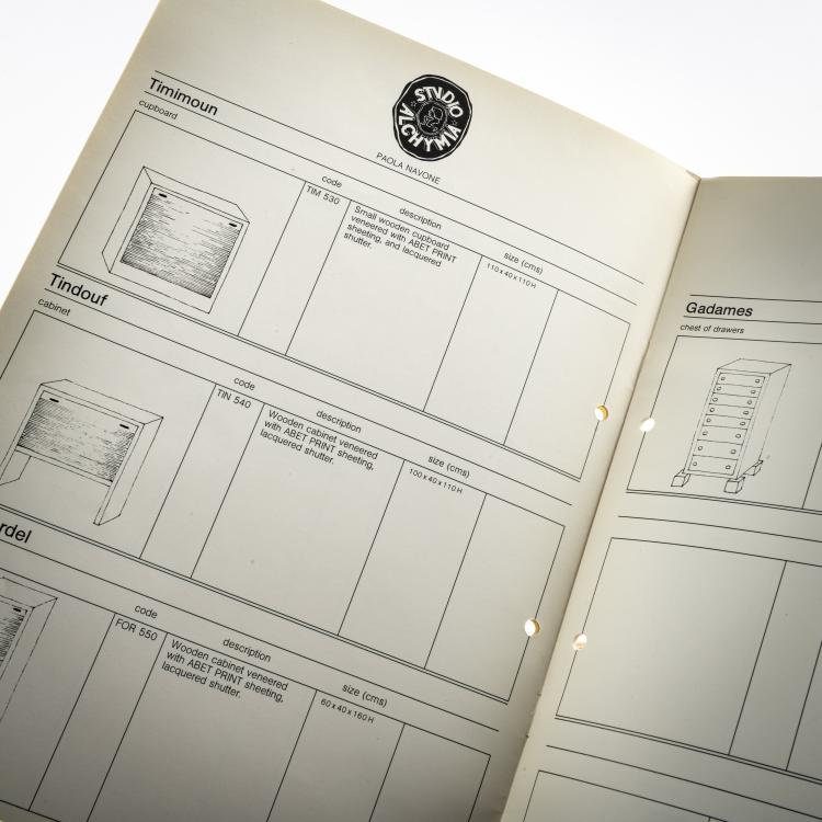 Bild 3 zu Objekt, Konvolut Alchimia Werbematerialien aus dem Jahr 1979/80, Studio Alchimia, Mailand / Milan, 179A 373