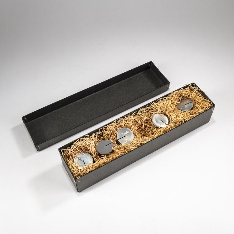 Bild 2 zu Objekt, Five business or place card holders 'Berta Youssouf', 1987, Philippe Starck, O.W.O, Montfort-l'Amaury., 178B 645