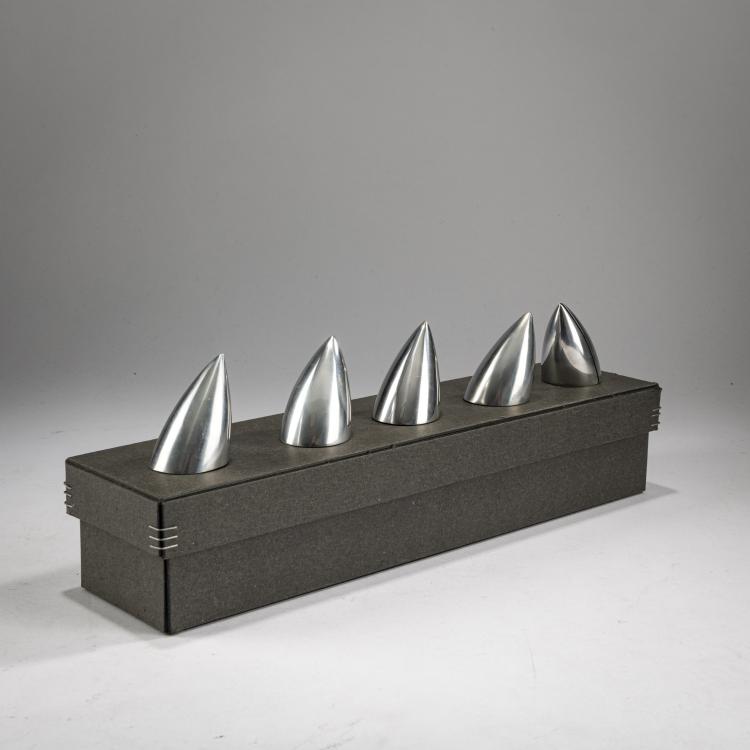 Bild 3 zu Objekt, Five business or place card holders 'Berta Youssouf', 1987, Philippe Starck, O.W.O, Montfort-l'Amaury., 178B 645