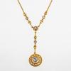 Filigree necklace with diamonds