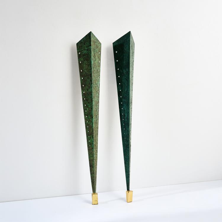 Hauptbild zu Objekt, Two wall lights, 1990s, Anna Golin (attributed), Wunderhaus, Unterf&ouml;hring, 178B 897