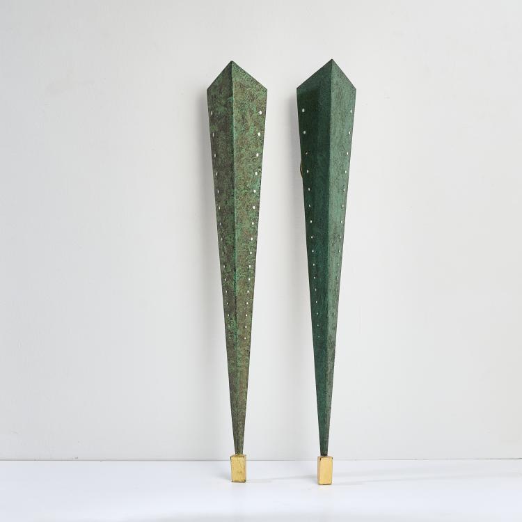 Bild 1 zu Objekt, Two wall lights, 1990s, Anna Golin (attributed), Wunderhaus, Unterf&ouml;hring, 178B 897