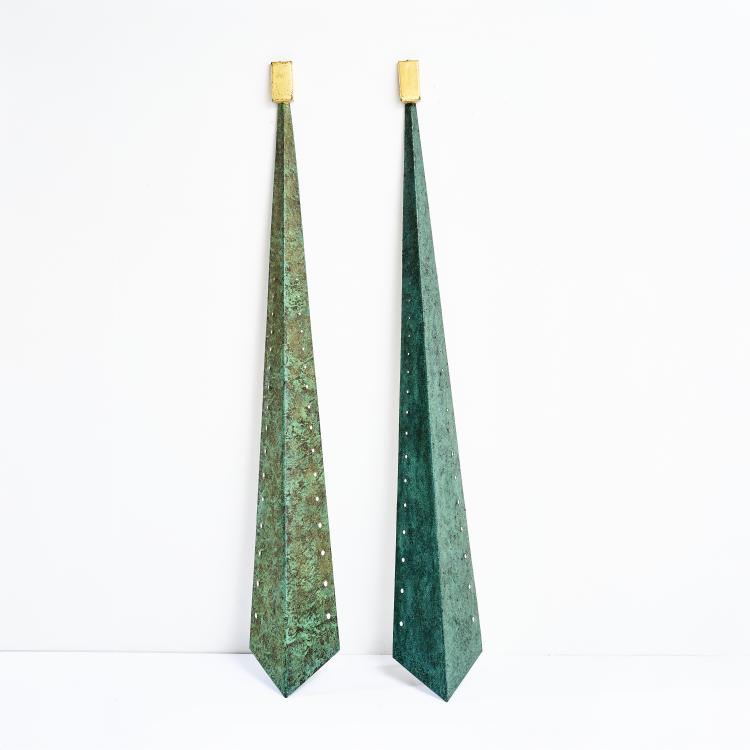 Bild 2 zu Objekt, Two wall lights, 1990s, Anna Golin (attributed), Wunderhaus, Unterf&ouml;hring, 178B 897