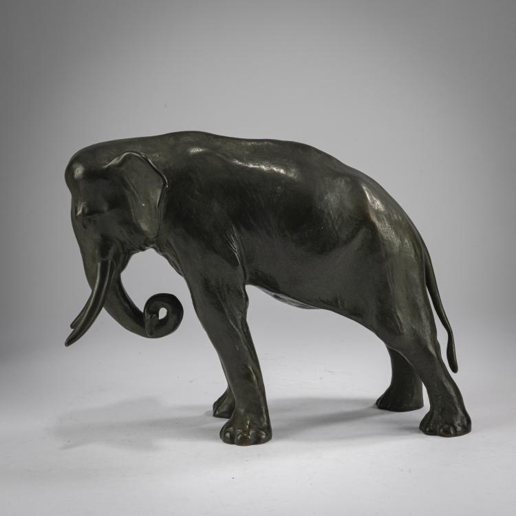 Hauptbild zu Objekt, Bronzefigur 'Elefant', Frankreich / France, 178A 233