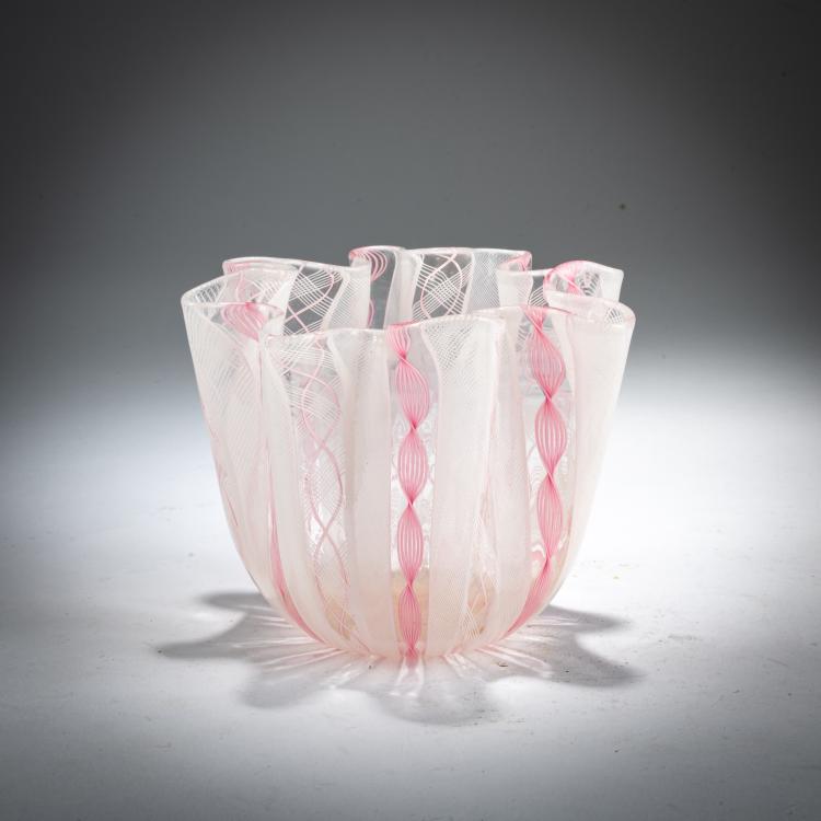 Bild 1 zu Objekt, 'Fazzoletto zanfirico' vase, around 1950, Fulvio Bianconi, Venini, Murano, 179B 513