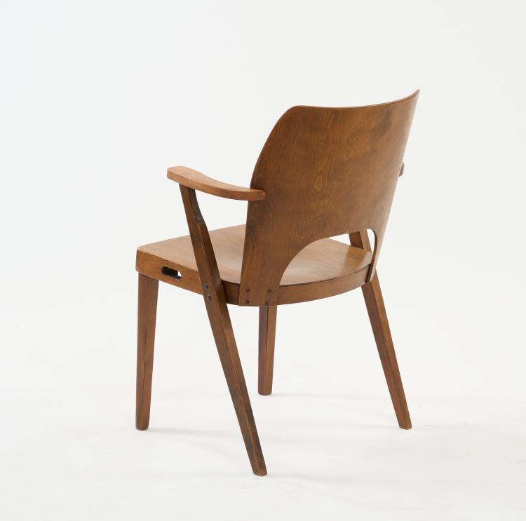 Bild 4 zu Objekt, Eight stacking chairs 'Austro Sessel', c. 1949, Otto Niedermoser, Wiesner-Hager GmbH Altheim, &Ouml;sterreich, 178B 655